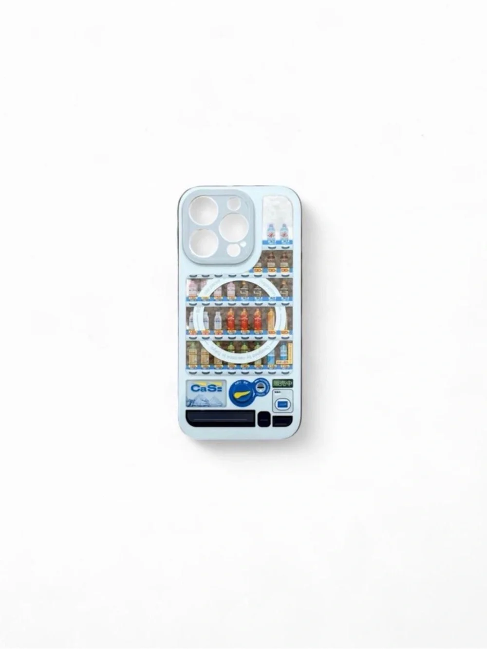 Light Blue Japan Vending Machine Graphic Phone Case - Cas:pace iPhone 16 Pro
